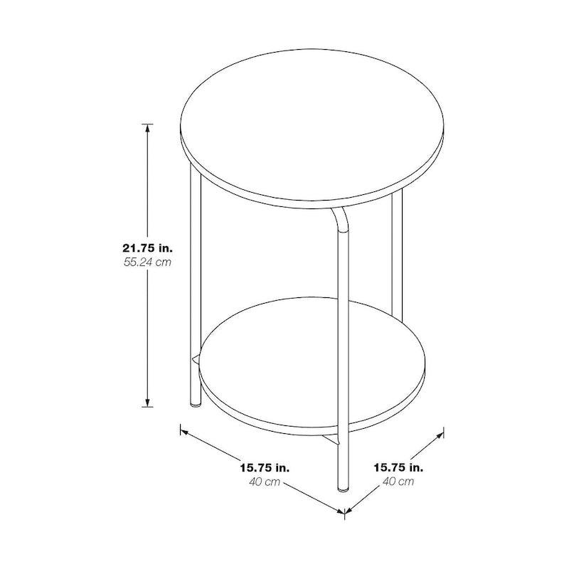 Table d'appoint en métal pour maison et bureau, coloris pierre bleue