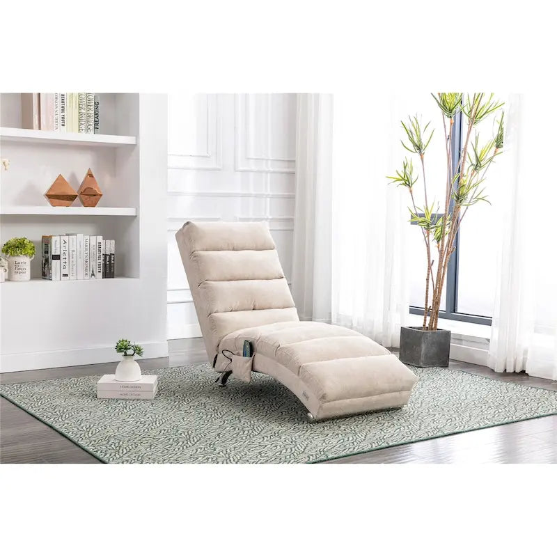 Chaise longue en lin pour intérieur, longue banquette moderne pour bureau ou salon
