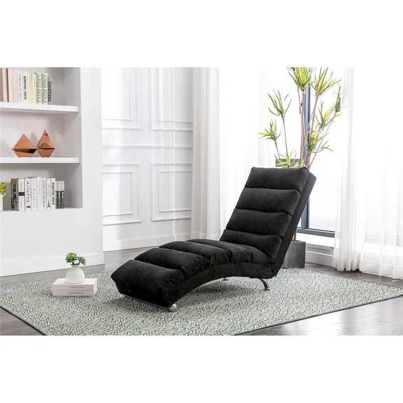 Chaise longue en lin pour intérieur, longue banquette moderne pour bureau ou salon