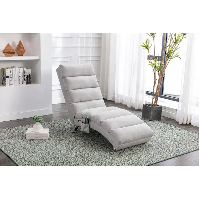 Chaise longue en lin pour intérieur, longue banquette moderne pour bureau ou salon