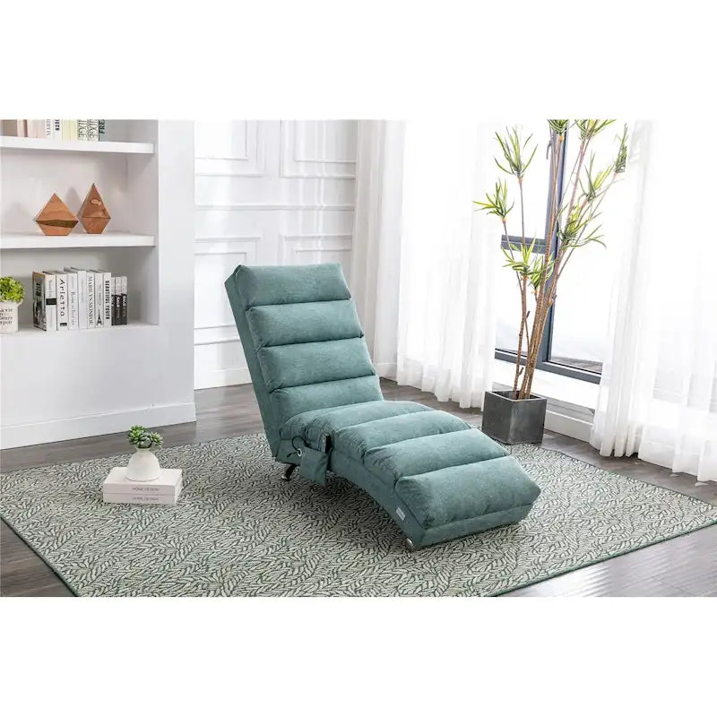 Chaise longue en lin pour intérieur, longue banquette moderne pour bureau ou salon