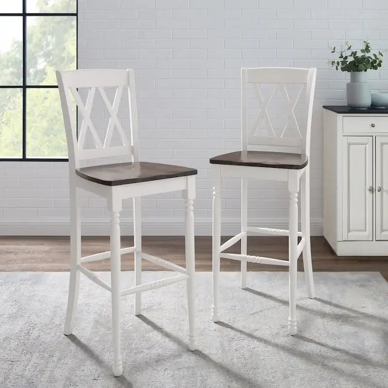 Lot de 2 tabourets de bar - 18 L x 21,75 P x 46,5 H