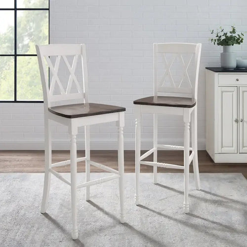 Lot de 2 tabourets de bar - 18 L x 21,75 P x 46,5 H