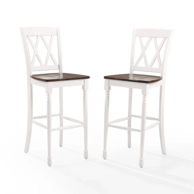 Lot de 2 tabourets de bar - 18 L x 21,75 P x 46,5 H