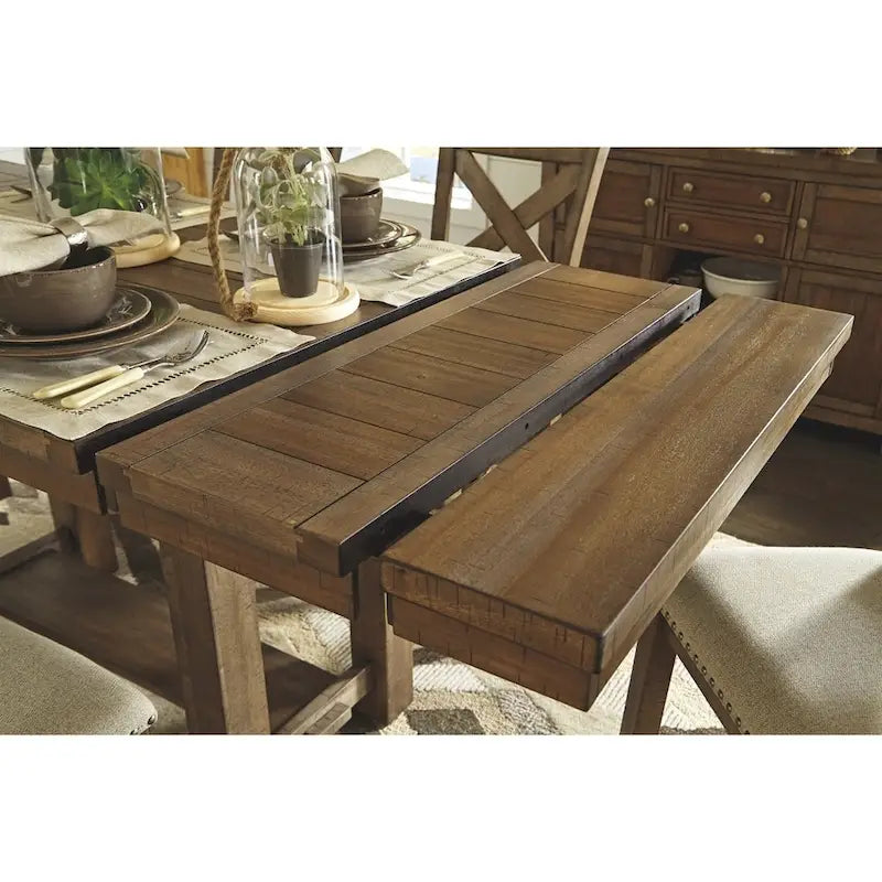Table haute extensible - Brun grisâtre - 36 L x 86 P x 36 H