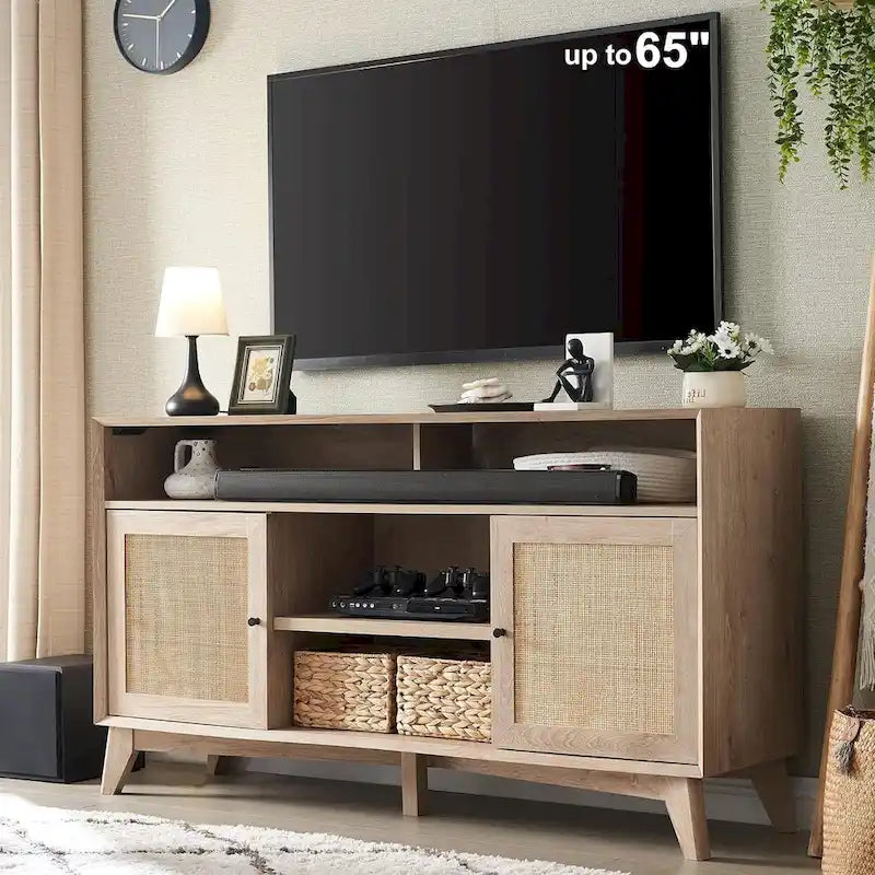 Mid Century Modern TV Stand, Highboy Entertainment Center, TV Console