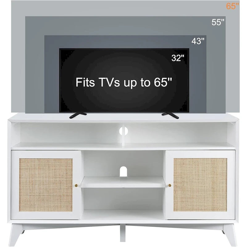 Meuble TV moderne du milieu du siècle, meuble TV haut, console TV