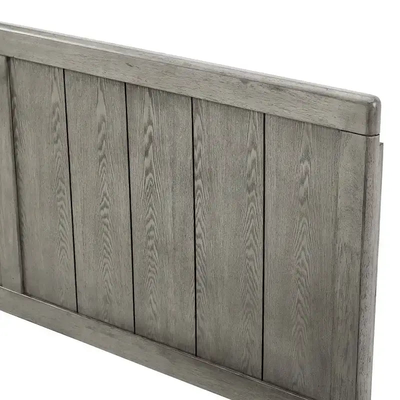 Tête de lit style champêtre pour lit queen en bois gris