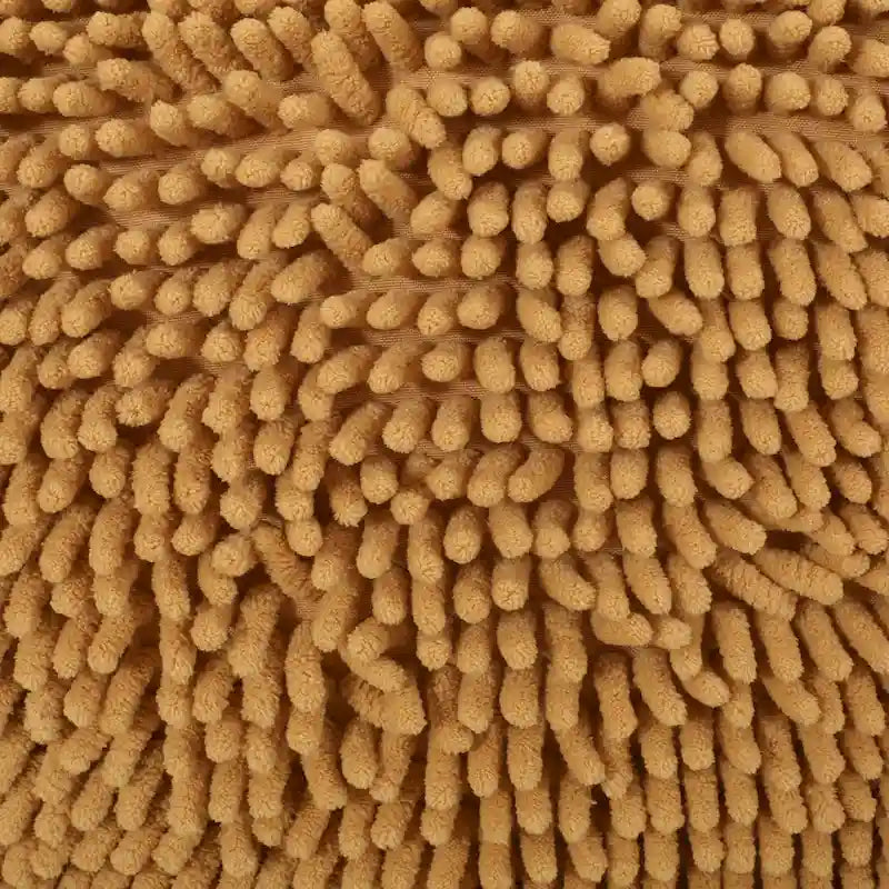 Pouf moderne en chenille microfibre