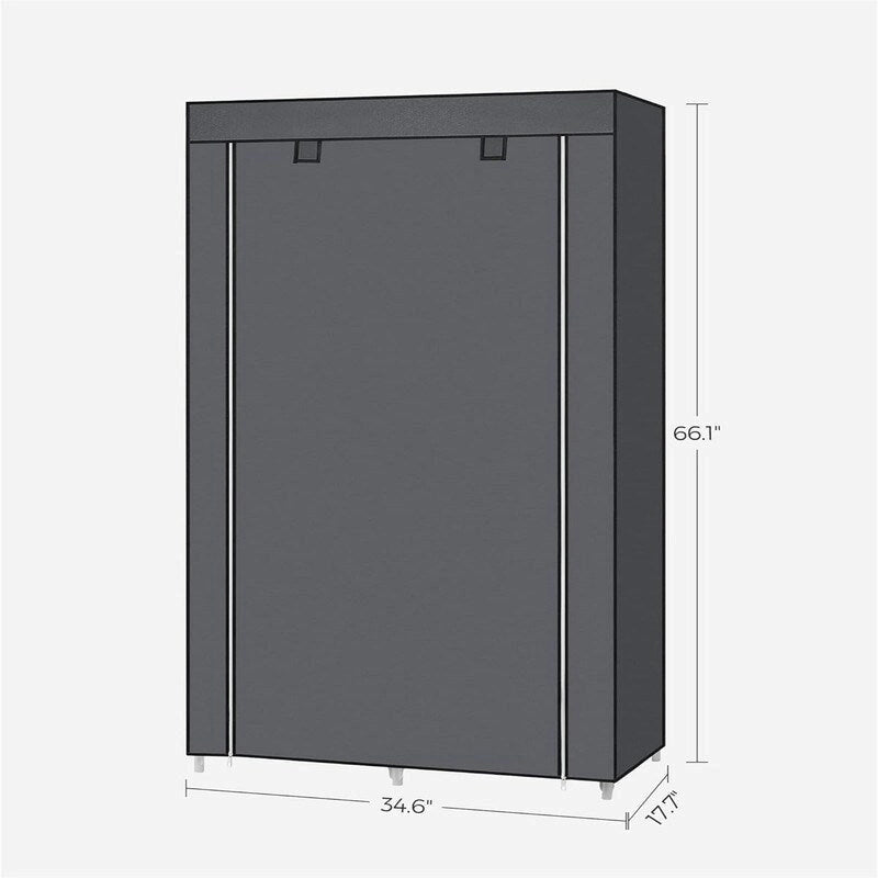 Organisateur de rangement pour vêtements avec 6 étagères - 17,7P x 34,6L x 66,1H