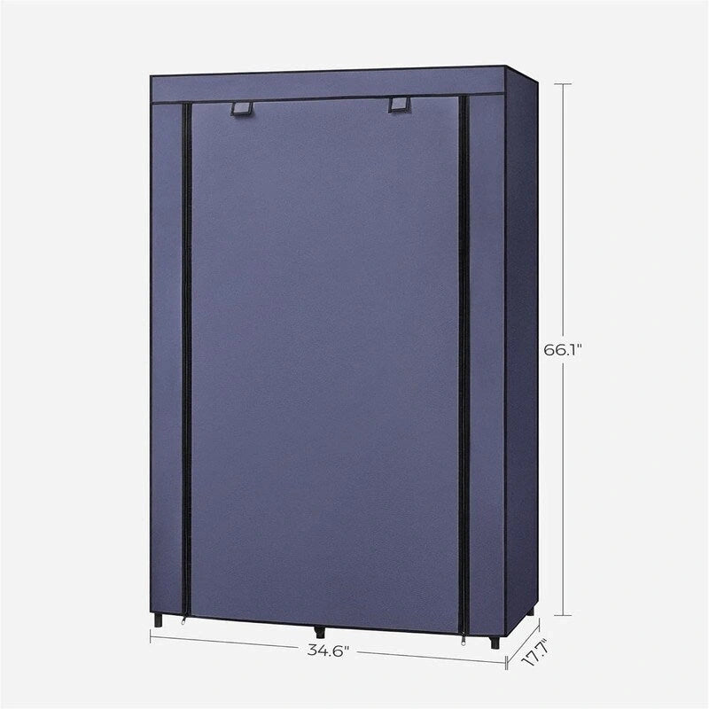 Organisateur de rangement pour vêtements avec 6 étagères - 17,7P x 34,6L x 66,1H