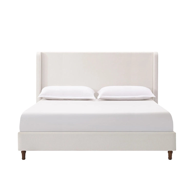 Lit capitonné à tête de lit haute, élégance et simplicité pour la chambre à coucher