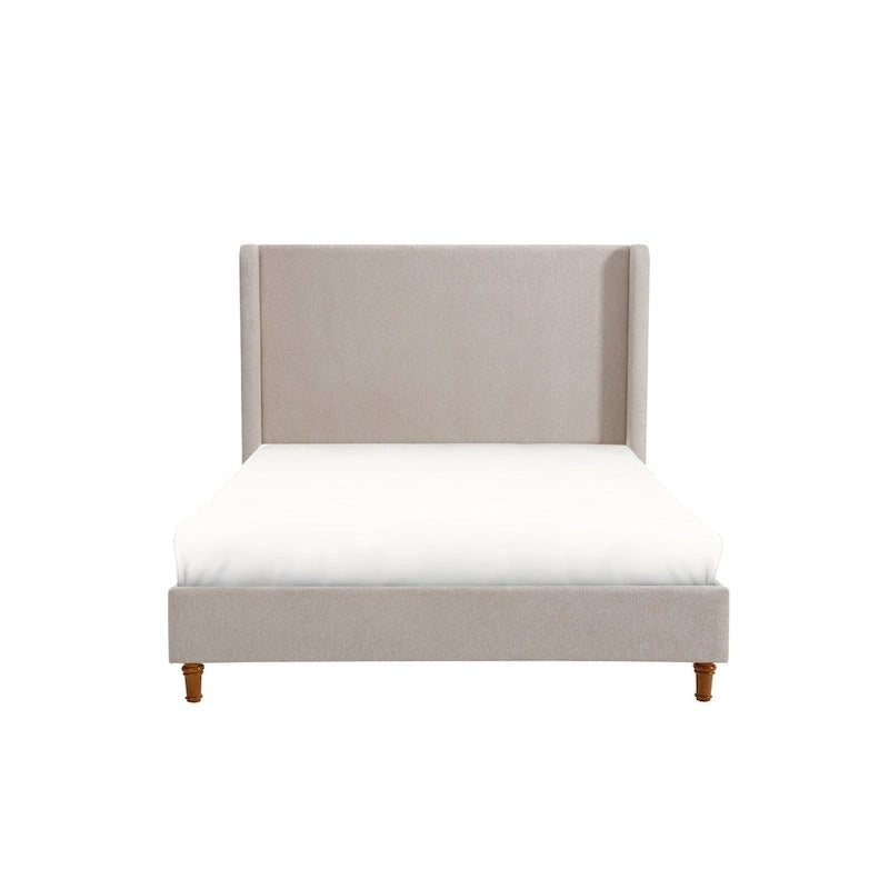 Lit capitonné à tête de lit haute, élégance et simplicité pour la chambre à coucher
