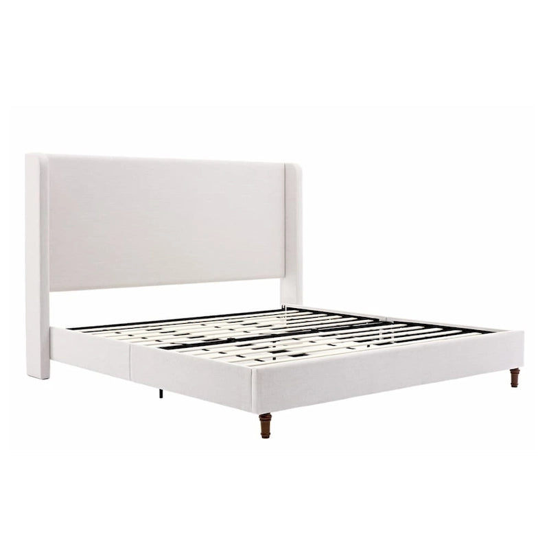 Lit capitonné à tête de lit haute, élégance et simplicité pour la chambre à coucher