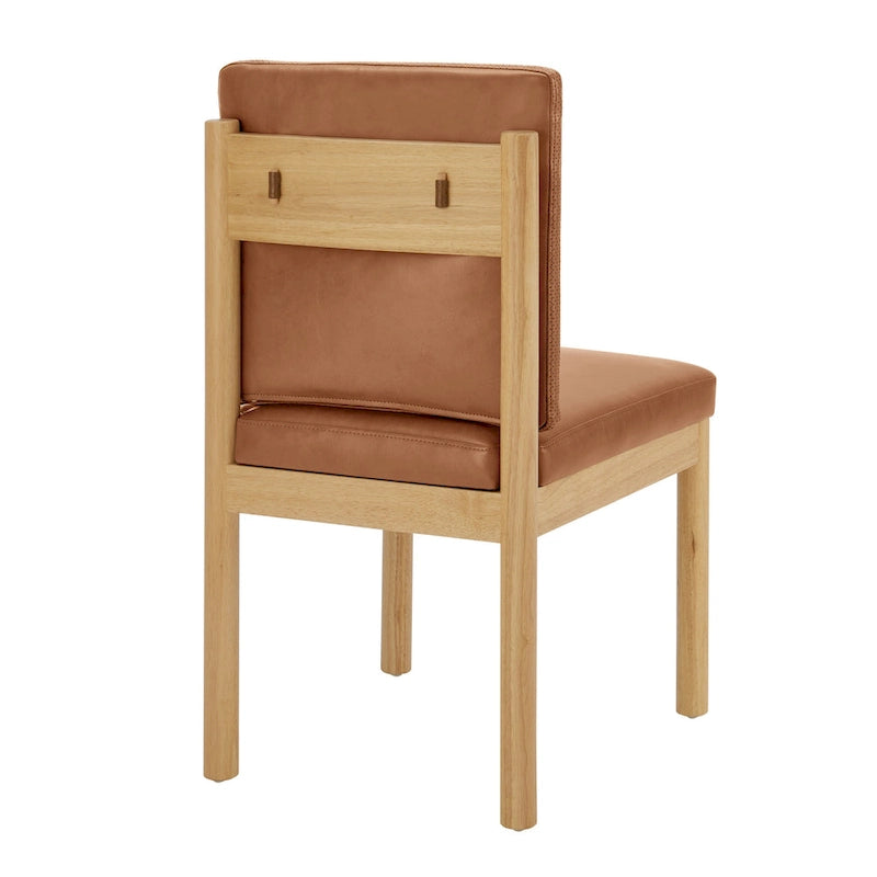 Chaise de salle à manger en simili cuir (lot de 2)