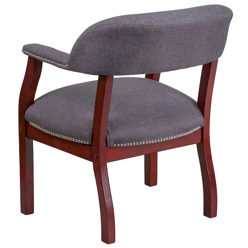 Chaise de conférence avec bande cloutée décorative